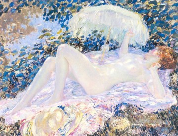  Sonne Kunst - Venus im Sonnenlicht Impressionist Frauen Frederick Carl Frieseke